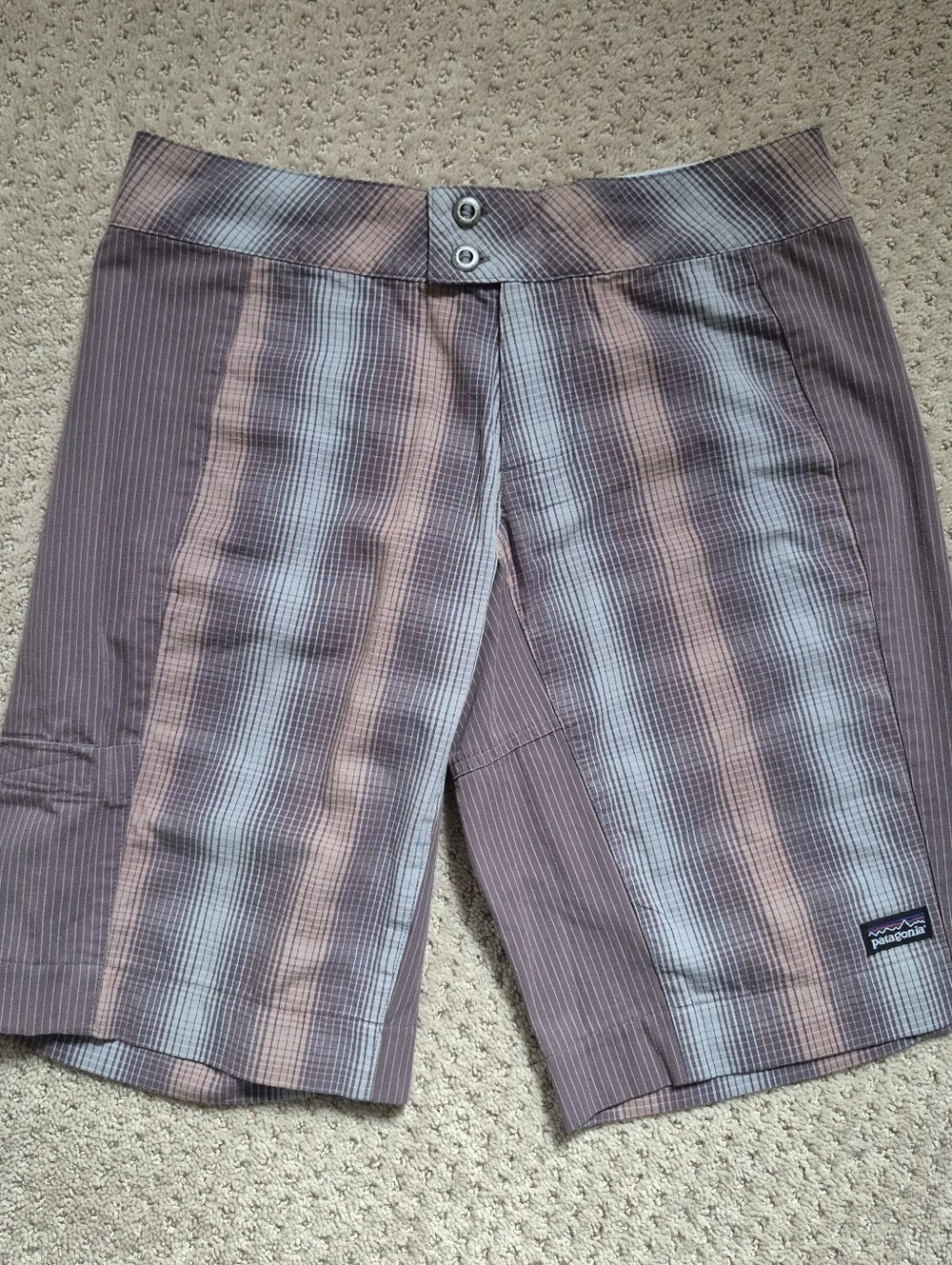 Patagonia Slabstick Plaid Checkered Organic Cotton Shorts NWT Size 2